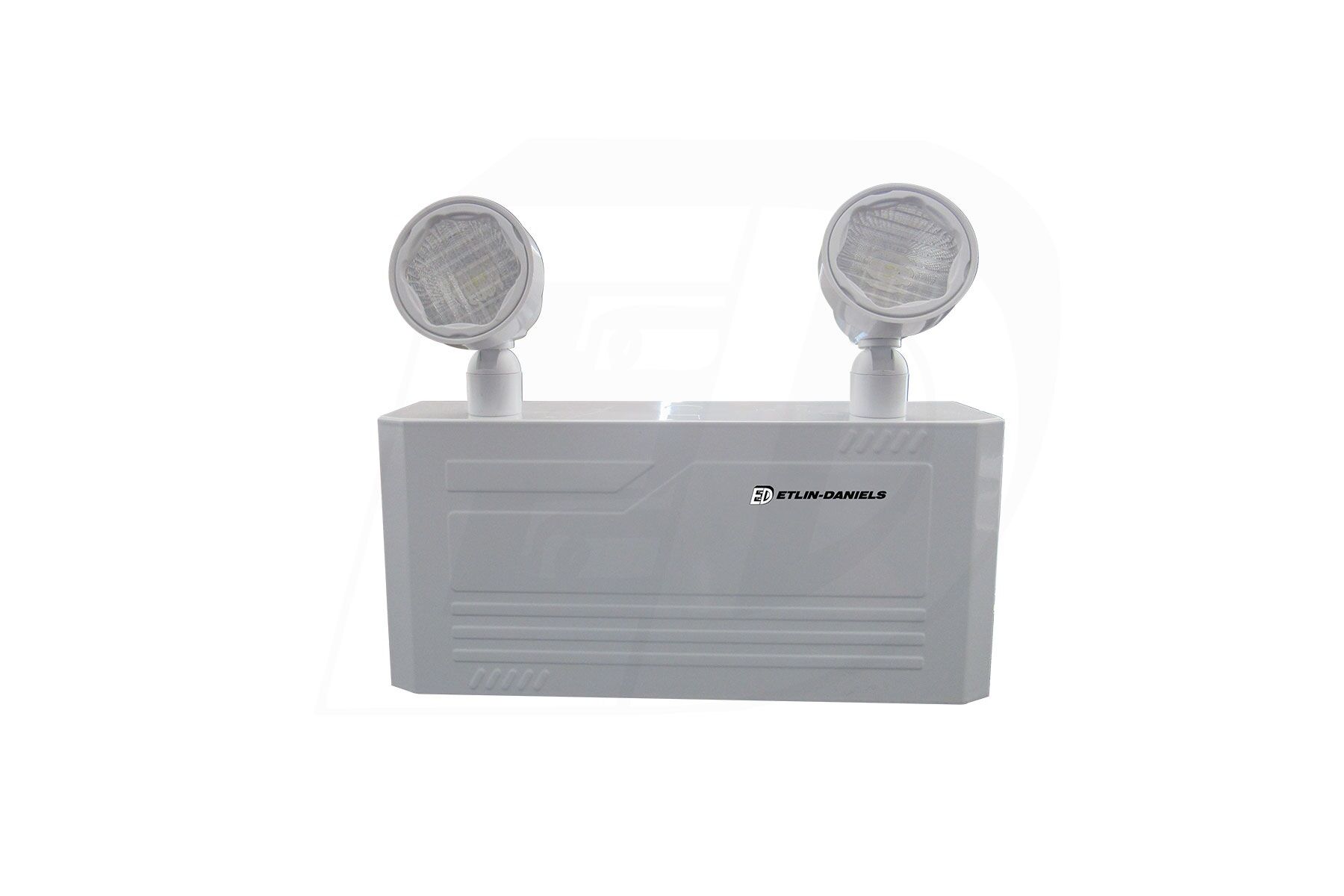 ER300D-WHM-A13CP-BB-4RC - LED Emergency Light Battery Unit, Metal Compact Frame with 2 X 2W Thermoplastic Adjustable Heads, Internal Battery May Power Up To 36W of Remote Heads at 6VDC, 120 / 347V, Battery Back Up > 120 Min., Remote Capable CAN ICES-005 (B) / NMB-005 (B) - Image 2