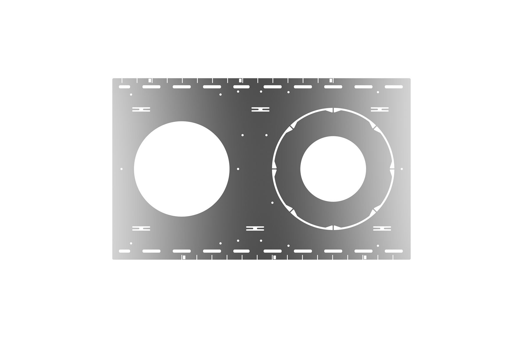 PRE-MOUNTING PLATE, STUD / JOIST CEILING FOR DLCLR4, DLCLR6, DLCLR8