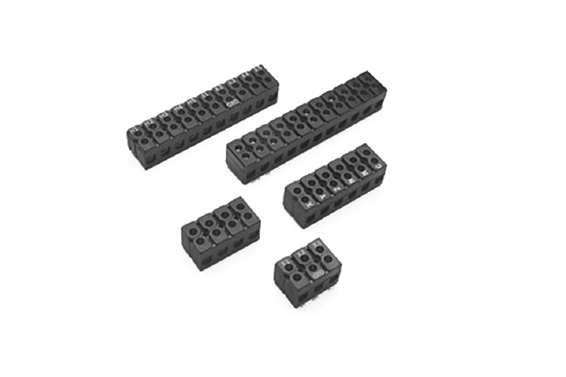 Barrier Style Dead Front Double Row Terminal Block
