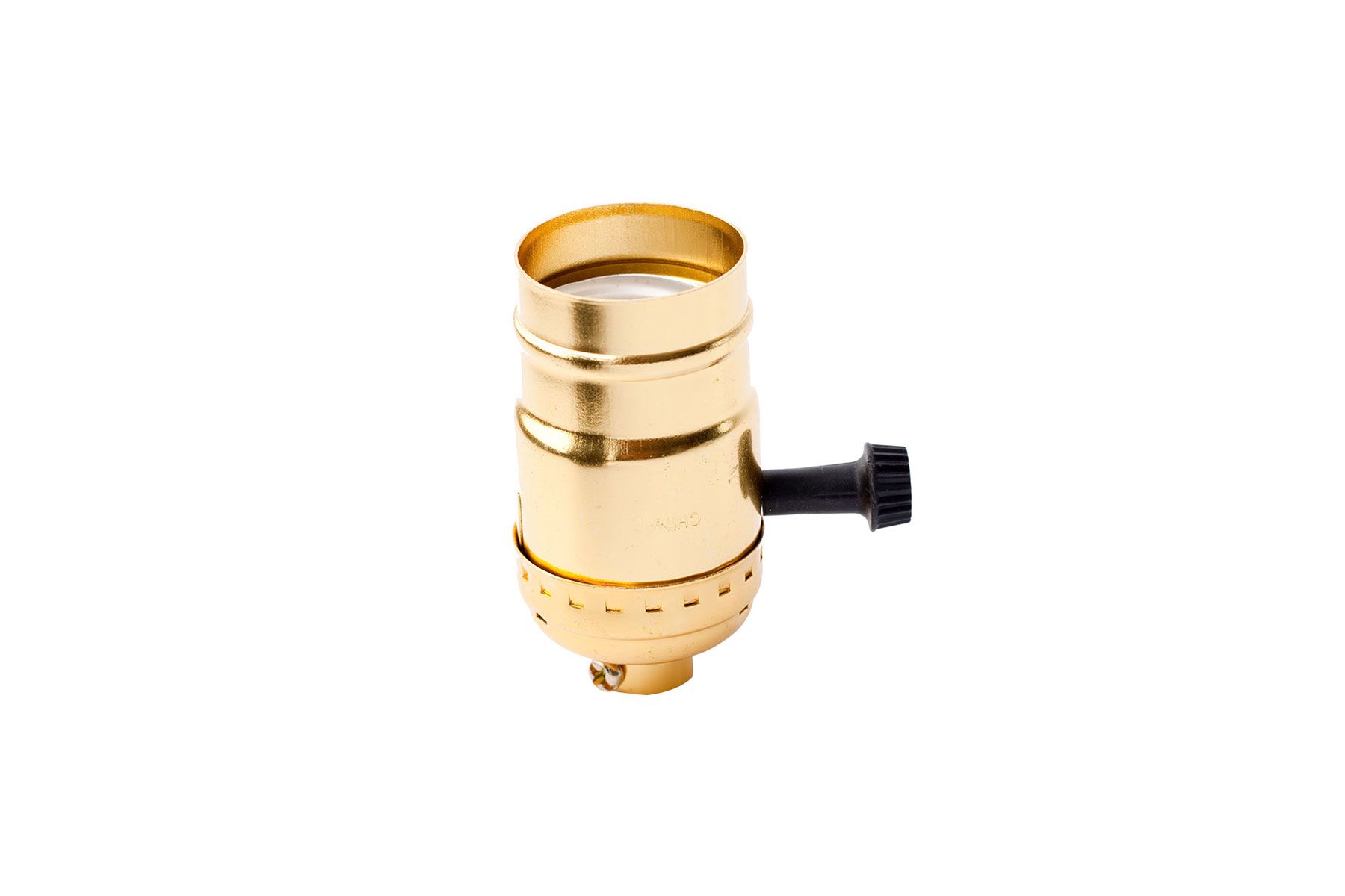 Metal Shell Medium Base Tri-light Electrolier Incandescent Light Socket