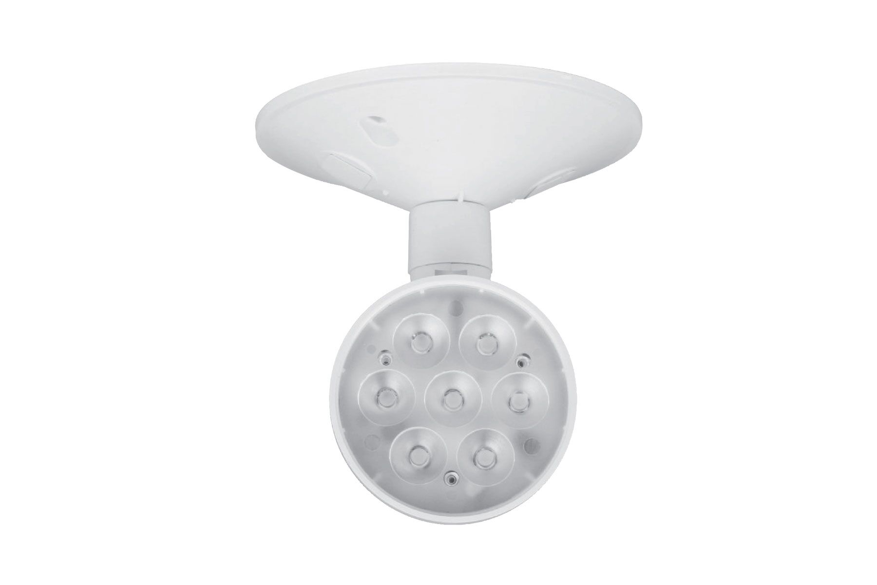 ER270SWH-U24D-7 - LED Single Remote Head Emergency Light, Thermoplastic Adjustable 1 X 7W Heads, 6V - 24VDC