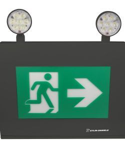 Amazon.co.jp: dual-lite eveugwe LED Exitサイン、緑 – 文字